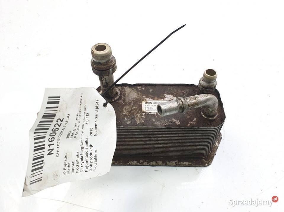 CHŁODNICZKA OLEJU LAND ROVER RANGE ROVER VOGUE Pozostałe Pozostałe Lipno