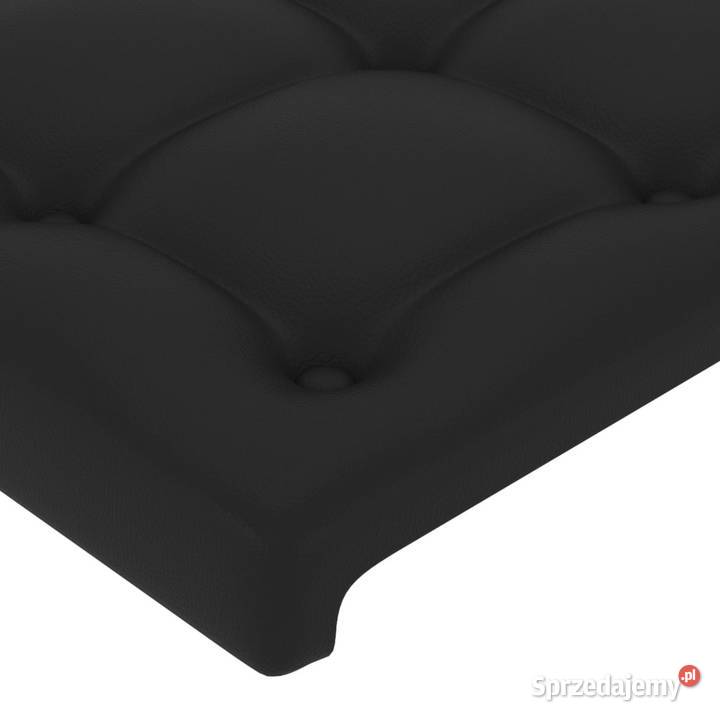 Zagłówek do łóżka z LED czarny 203x16x118128 Warszawa