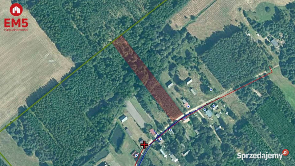 Działka 4800m2 Narew gaz