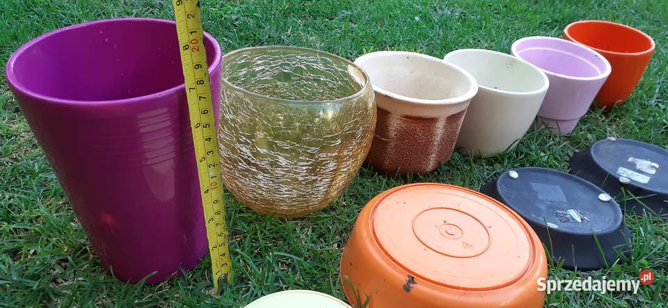 Doniczki osłonki podstawki ceramiczne wszystkie Tuszkowo sprzedam