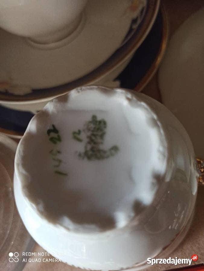 Filiżanka CT Z talerzykiem deserowym Sygnatura pomorskie Gdańsk