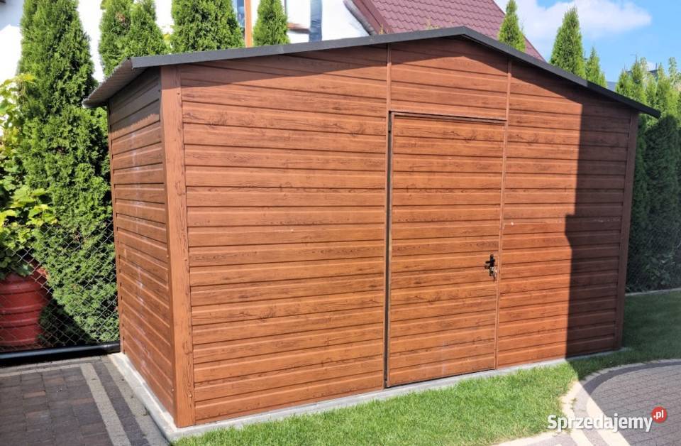 GARAŻ BLASZANY 3x5 Drewnopodobny GARAŻE BLASZANE wielkopolskie Gniezno sprzedam