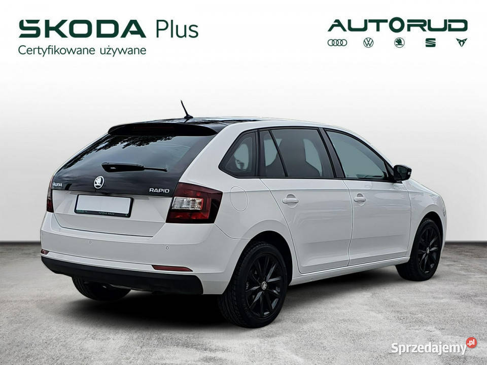 koda RAPID 10TSI 95 Style 2018 2WŁ SalonPL biały świętokrzyskie Kielce
