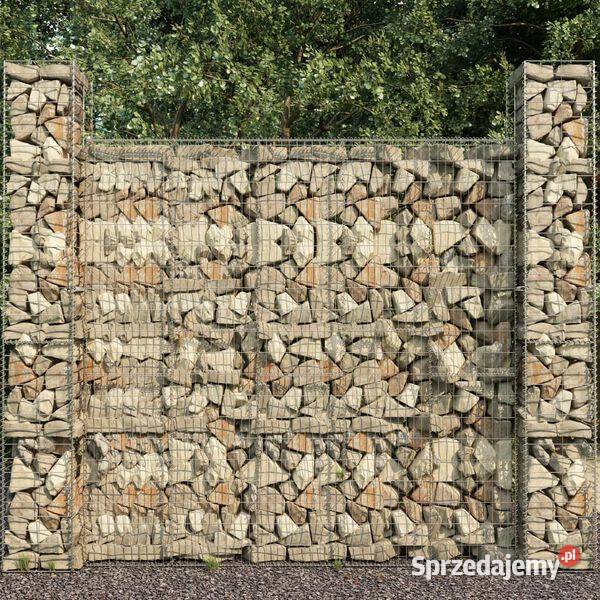 vidaXL Ściana gabionowa z pokrywą galwanizowana Warszawa