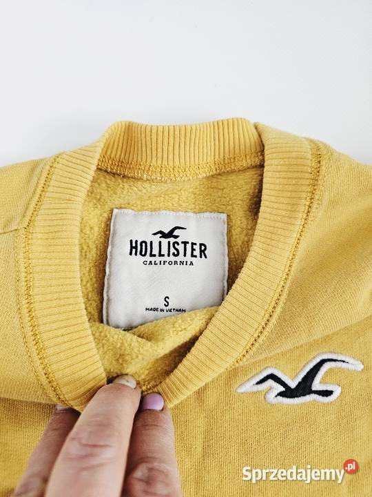 Żółta ocieplana bluza Hollister s 36 Łomianki Dolne sprzedam