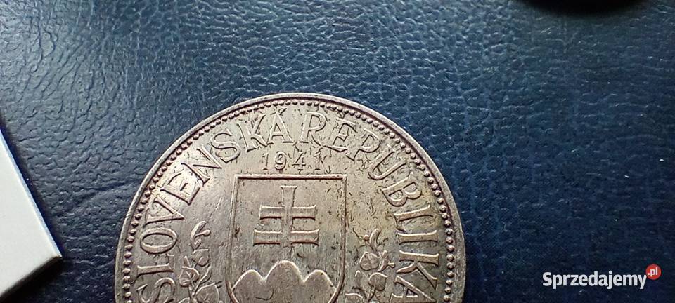Stare monety 20 koron 1941 Słowacja srebro podkarpackie