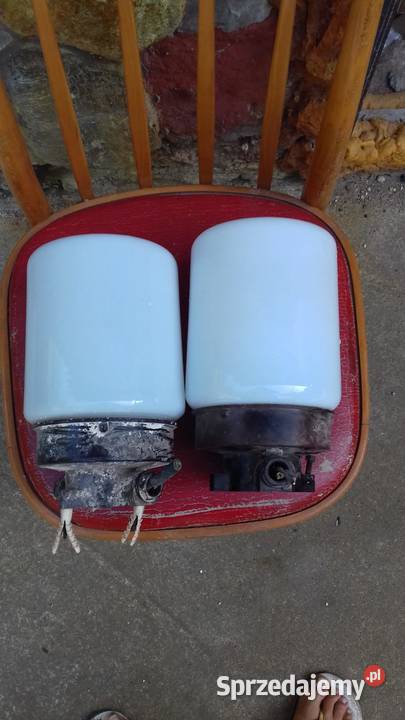 Dwie retro lampy z 50 tych lat bakielitowy