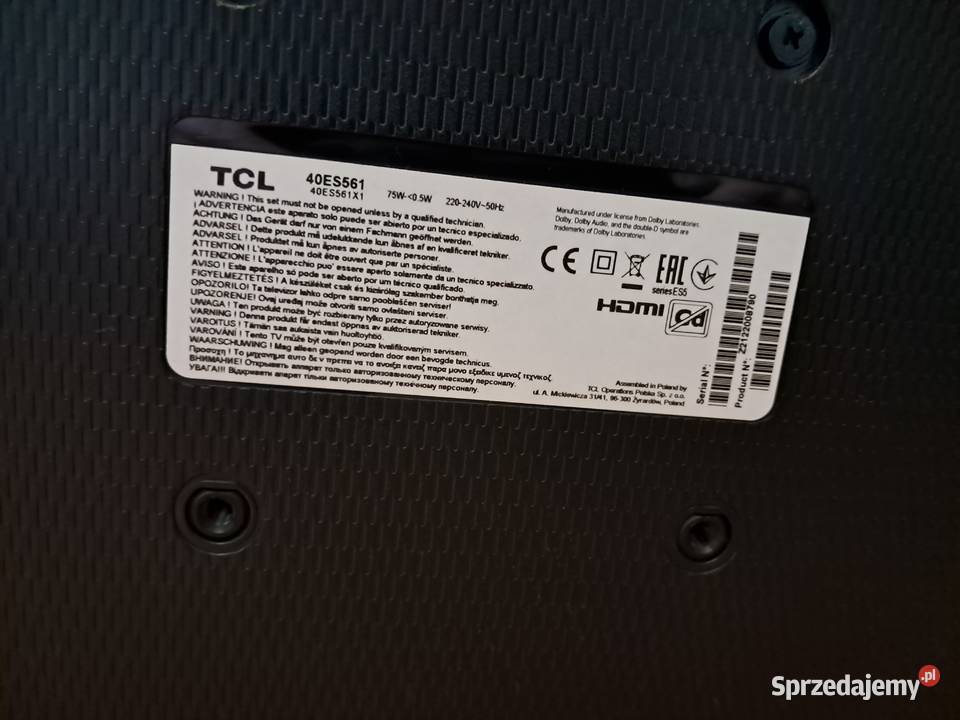 Telewizor TCL 40 Telewizory Starachowice