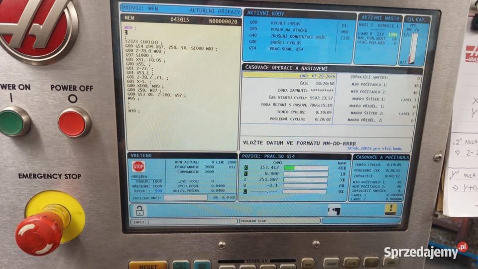 Centrum tokarskofrezarskie CNC HAAS ST30Y 2012 Produkcja Warszawa