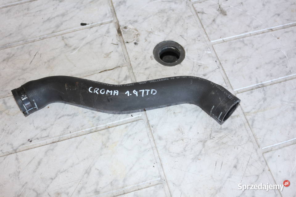 FIAT CROMA 19 JTD 0510 PRZEWÓD WĄŻ WODY 51739609 węże chłodnicy dolnośląskie Prochowice
