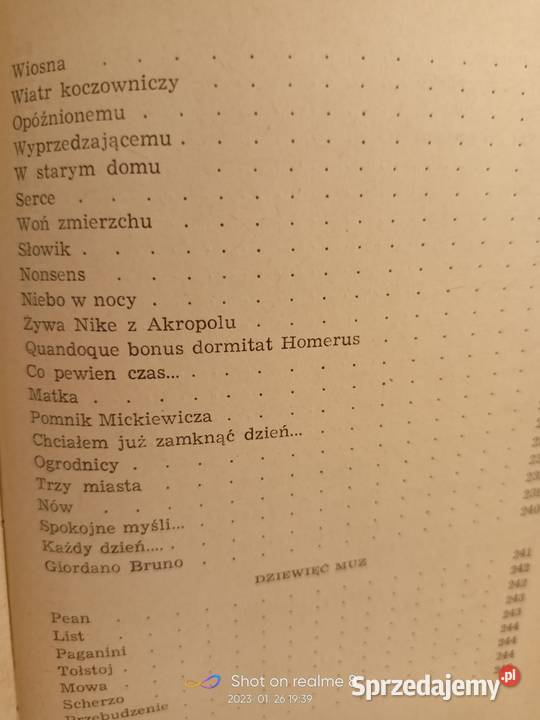 Wybór poezji Staff książki pierwsze wydanie Warszawa sprzedam