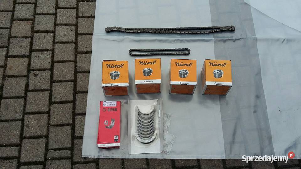 tłoki komplet 4 SZTUKI panewki łańcuchy 2 sztuki śląskie