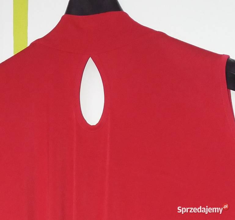 XL2XL5052 Ciemnoczerwona tunikobluzka o linii A