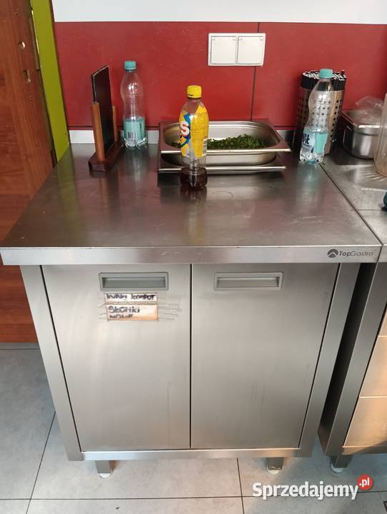 Stół nierdzewny na szafce 700x600x850 wielkopolskie Leszno
