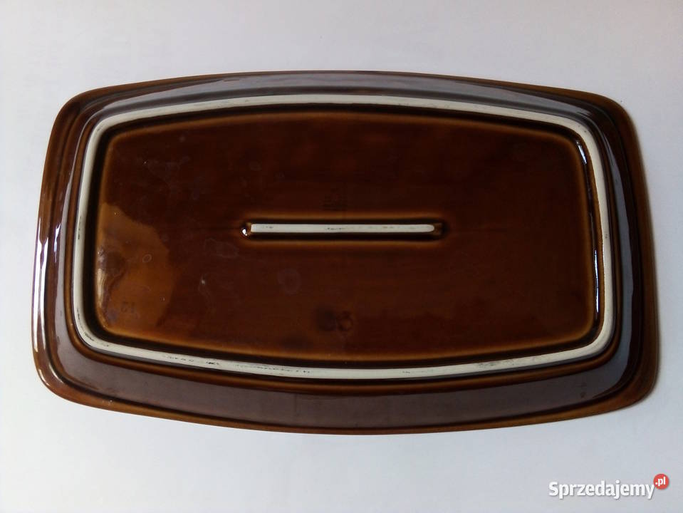 półmisek kratka Pruszków porcelit vintage PRL Salaterki i półmiski Częstochowa