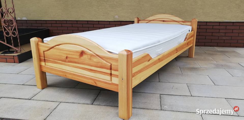 Kompletne łóżko z materacem stelażem 100 x 200 Sulbiny