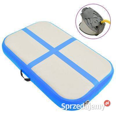 vidaXL Mata gimnastyczna z pompką 60x100x10 PVC Organizery i maty mazowieckie Warszawa