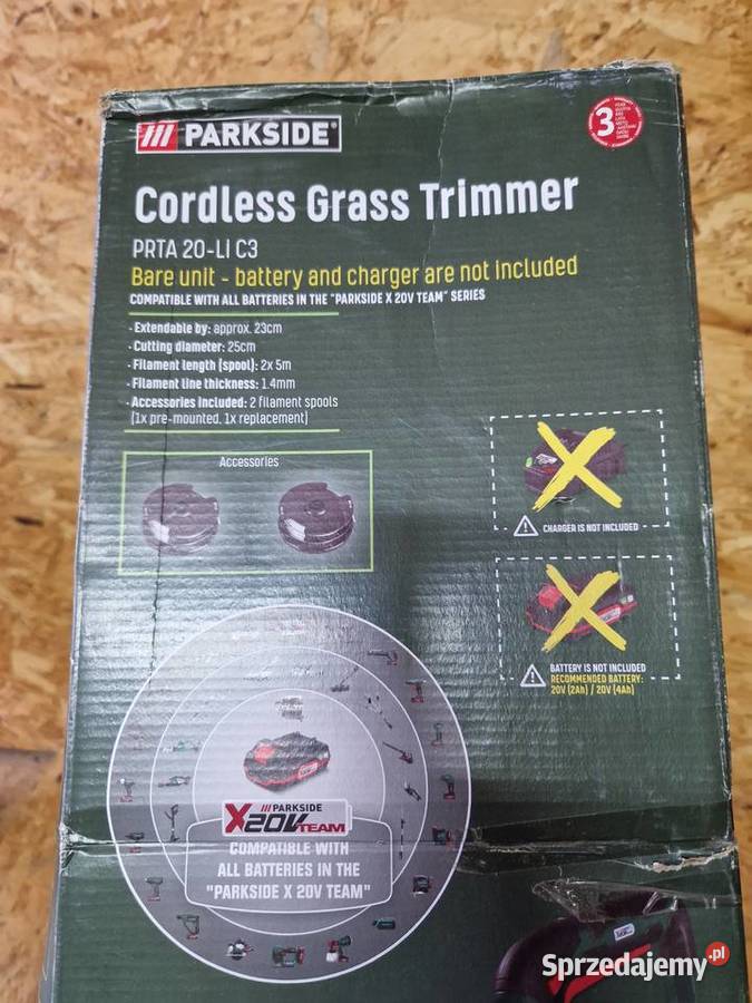 Kosa akumulatorowa Parkside PRTA 20Li C3 90 Głogowa
