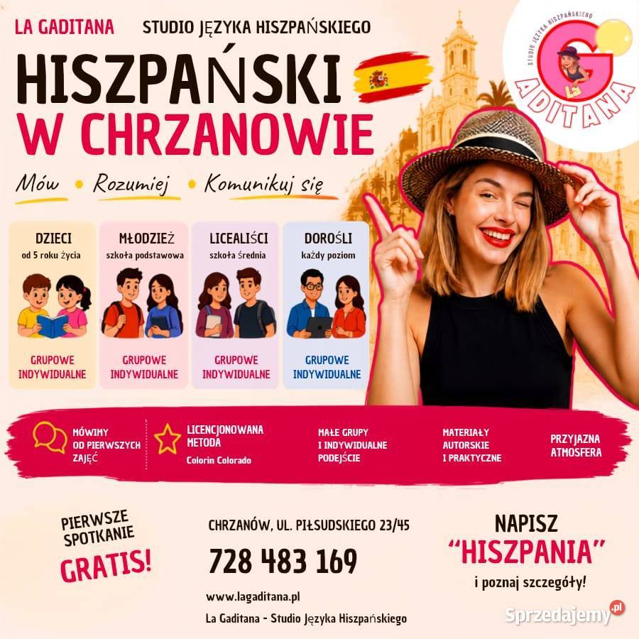 Szkoła języka hiszpańskiego Chrzanów dzieci Krzeszowice