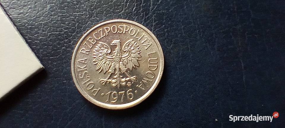 Stare monety 10 groszy 1976 PRL Polska piękna Lesko