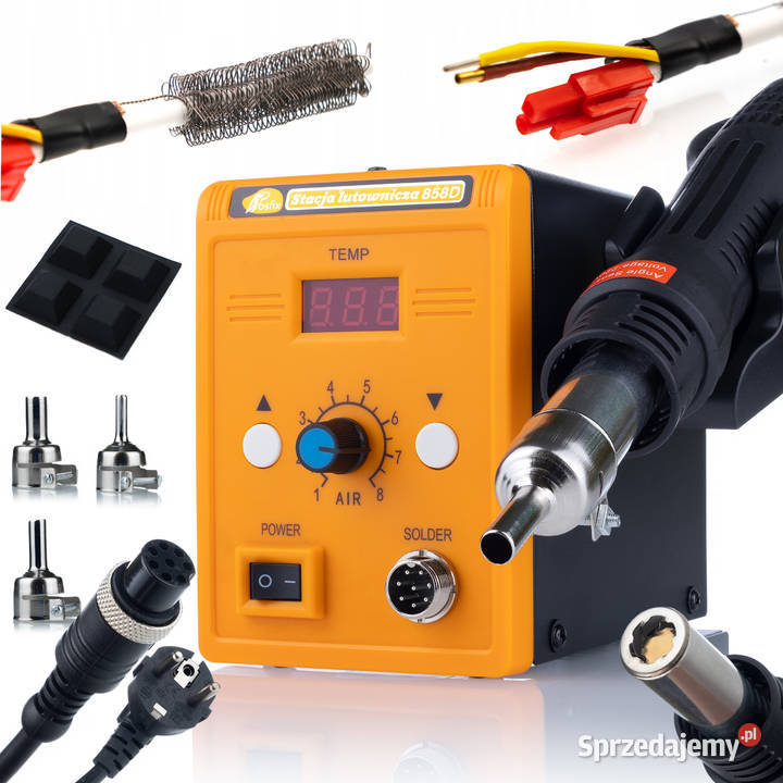 Stacja Lutownicza HotAir Rosfix 858D 700W 3 Ludźmierz