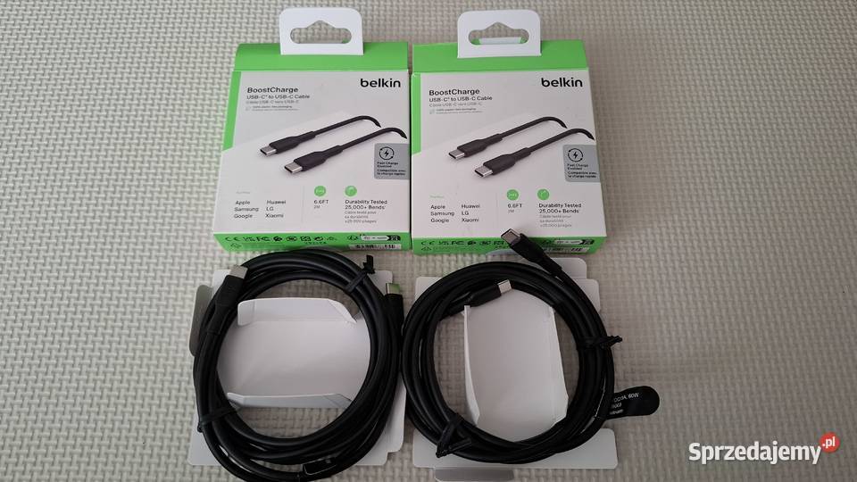Kabel USB Belkin USBC USBC 2 m Czarny z