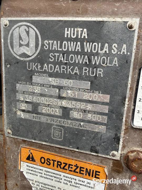 Dressta SB60 Układacz rur żuraw gąsienicowy Bierzglinek