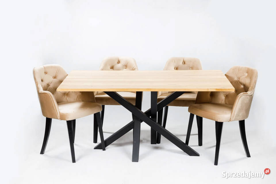 Stół Loftowy L3 160200x90 6 krzeseł loftowych Stoły z krzesłami Łódź sprzedam