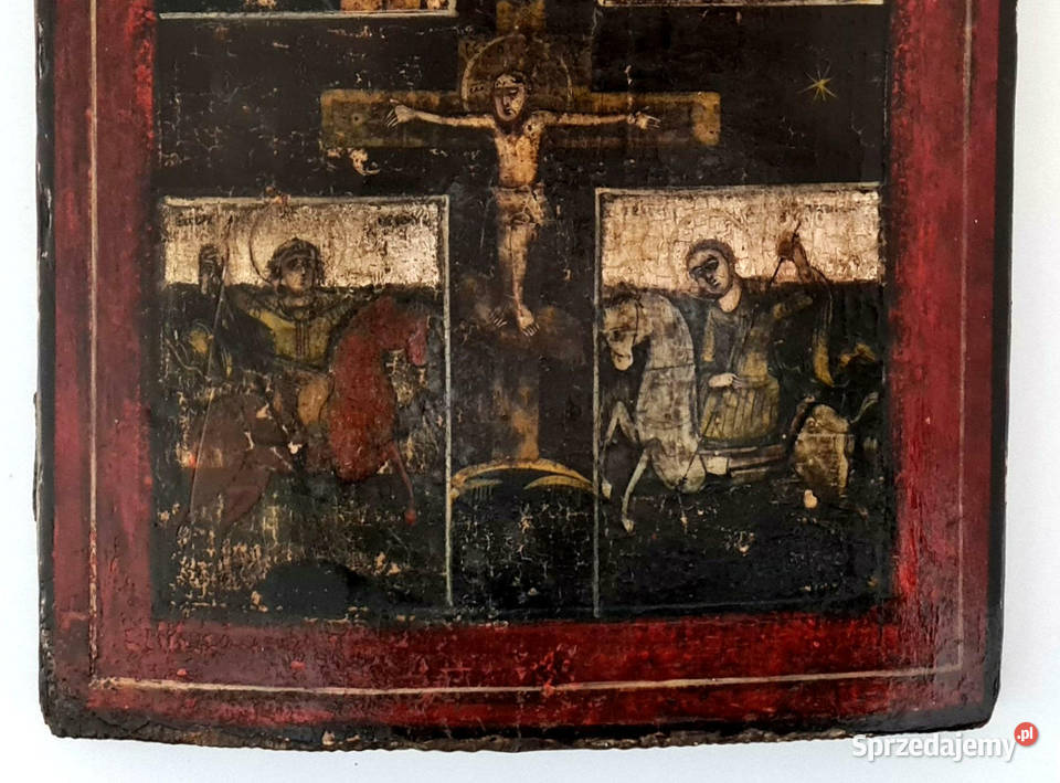 Ikona czteropolowa Jezus Chrystus Ukrzyżowany mazowieckie Warszawa