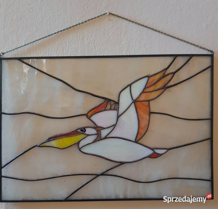 Pelikan obraz witrazowy Piątnica Poduchowna