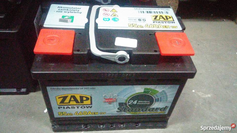 AKUMULATOR 12V55AH460A ZAP PIASTÓW Brzozówka