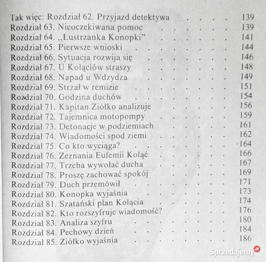 Pięć przygód detektywa Konopki Janusz Domagalik Chełm sprzedam
