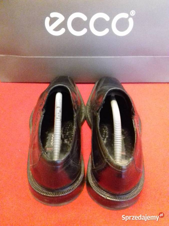 Pantofle Ecco slip on skórzana podeszwa Warszawa