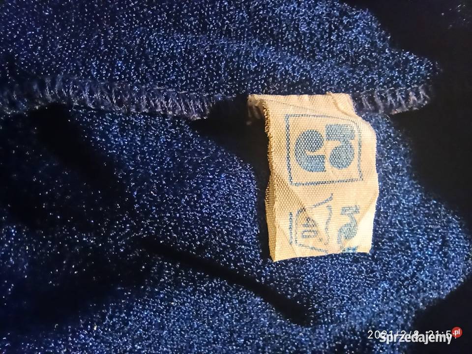 Kobaltowy jednoczęściowy strój kąpielowy z Radzyń Podlaski sprzedam