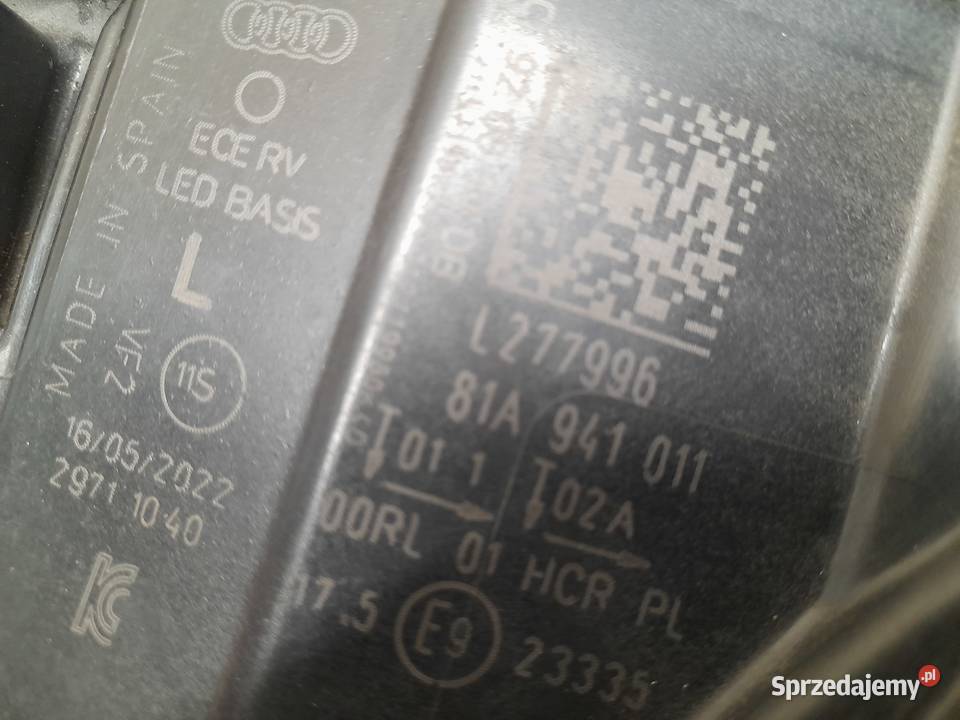 AUDI Q2 LIFT 2024r LAMPA PRZÓD PRZEDNIA LEWA zachodniopomorskie