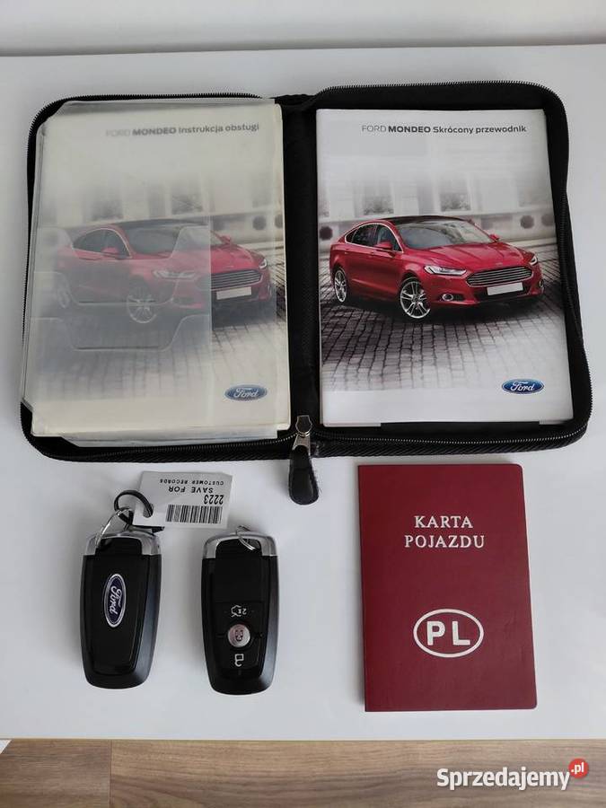 Ford Mondeo Titanium Ruby Red 95 Salon Polska Rok produkcji 2017 mazowieckie Warszawa
