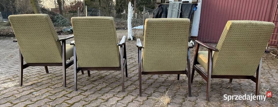 4 Fotele z lat 70 Meble lubelskie Lublin