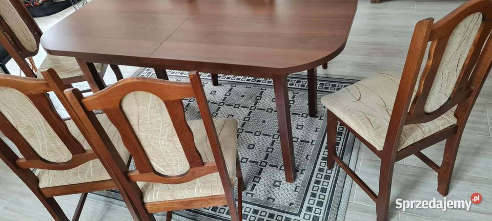 Sprzedam wyjątkowy stół rozkładany z 6 krzesłami