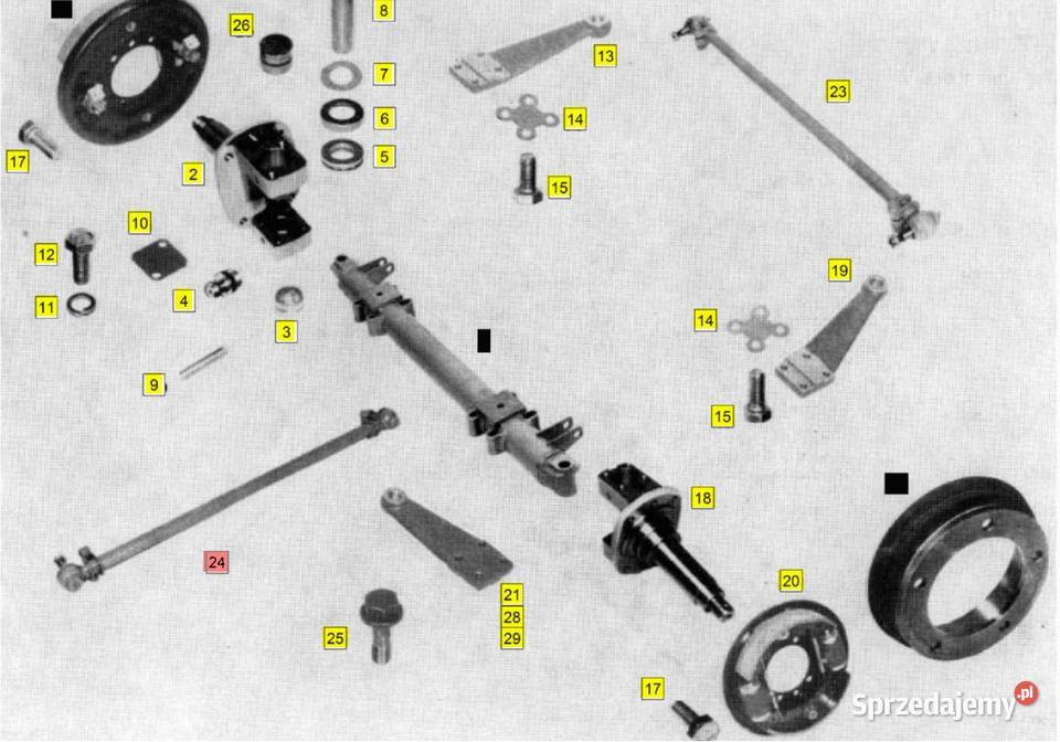 Drążek kierowniczy podłużny Multicar M25 V0125 Konstantynów Łódzki