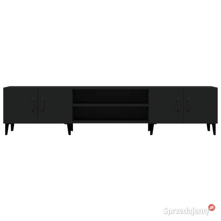 Szafka pod TV czarna 180x315x40 materiał Warszawa