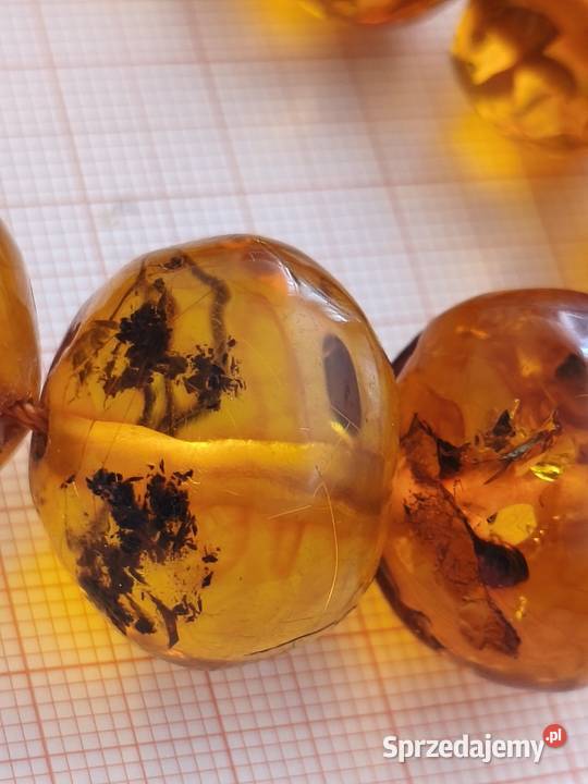 Naszyjnik Bursztyn Vintage