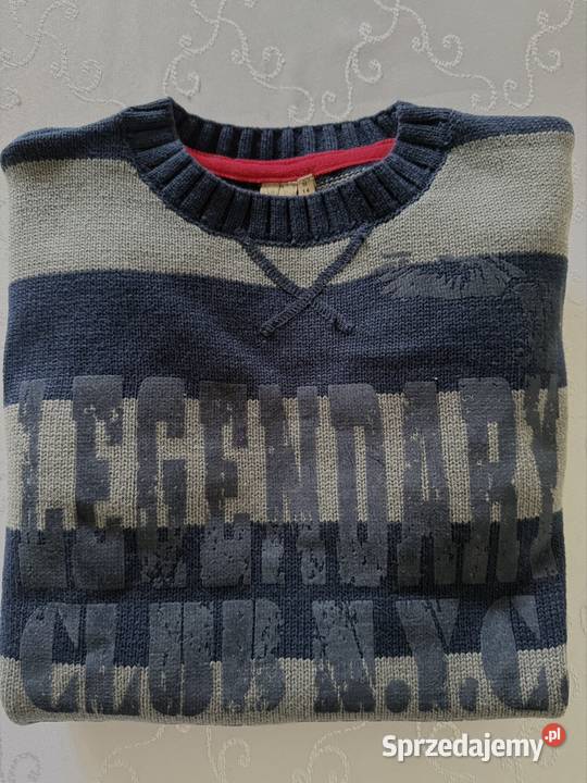 Sweter Męski w Paski Elegancki Million X
