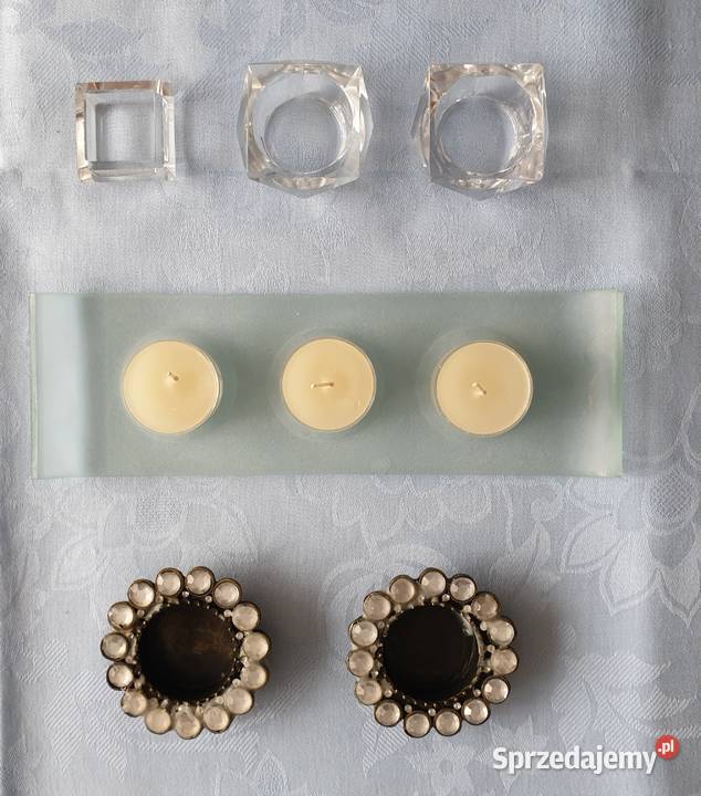 Świeczniki na tlighty różne 7 sztuk sprzedam