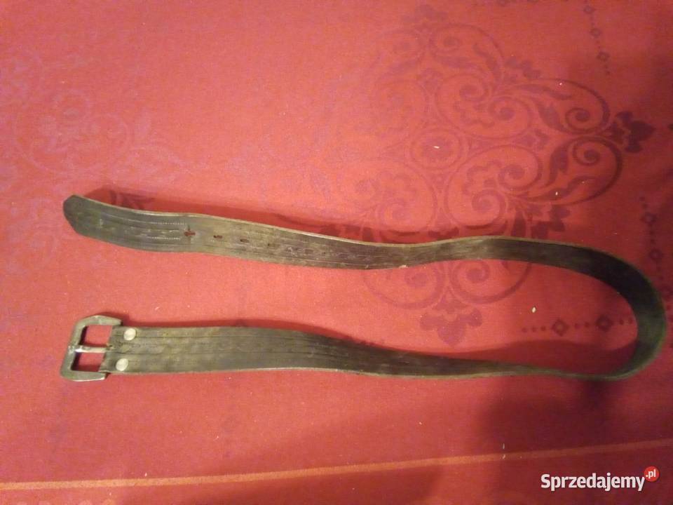 piękny skórzany pasek 4cm mazowieckie