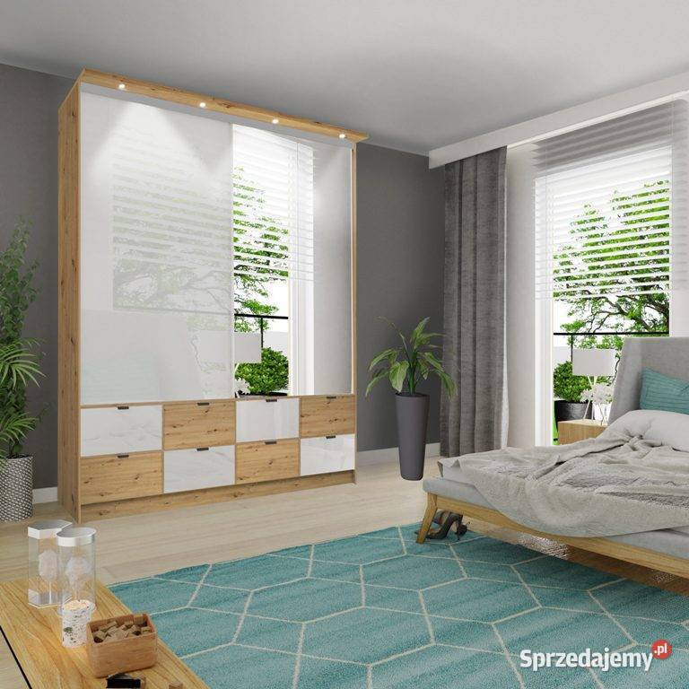 MALAGA 250 szafa z LED wysokość 243 z Wrocław