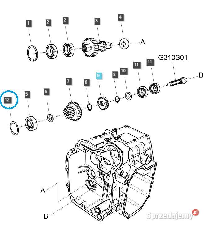 Podkładka dystansowa TRG285 LS Tractor 40369582 Tajęcina