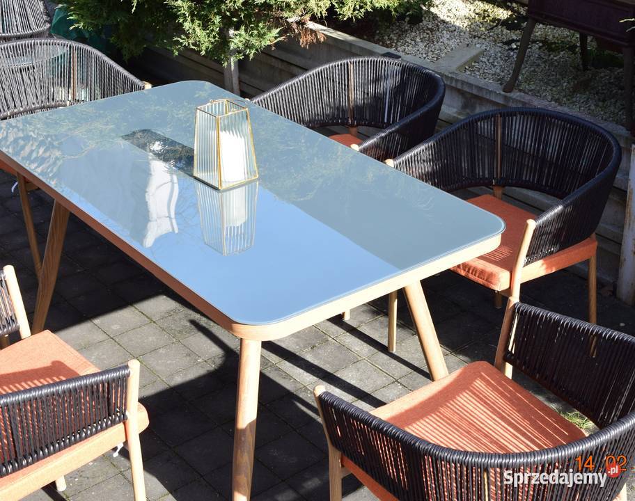 zestaw ogrodowy 61 technoratan obiadowy Róża Bosutów