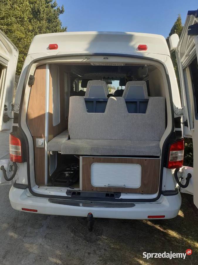 VW T5 Kamper profesjonalna roczna zabudowa 3 Rok produkcji 2010 Inne pojazdy i łodzie pomorskie Gdańsk