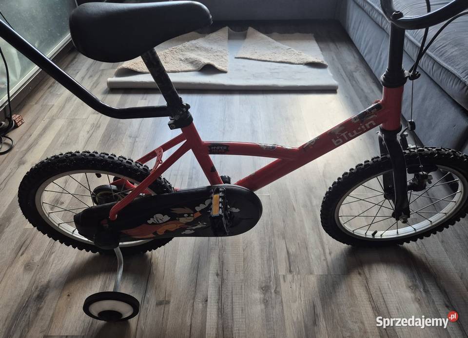 Rower dziecka Btwin Super Hero Czerwony 16 mazowieckie Warszawa