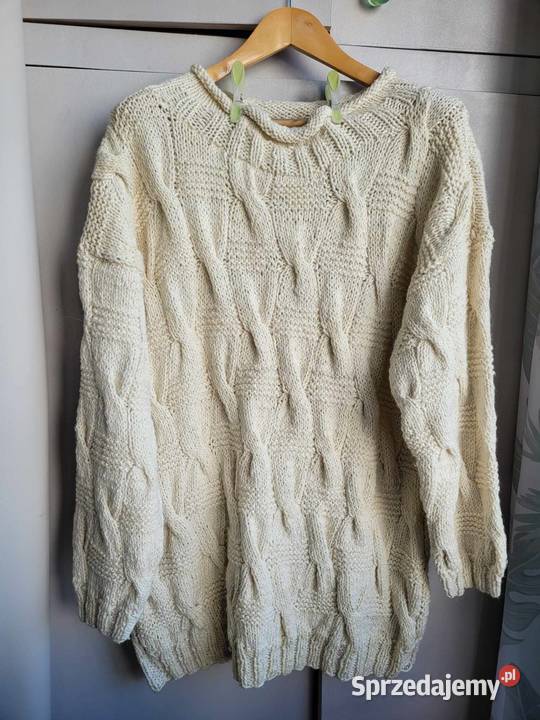 Gruby sweter wkładany głowę Warszawa sprzedam